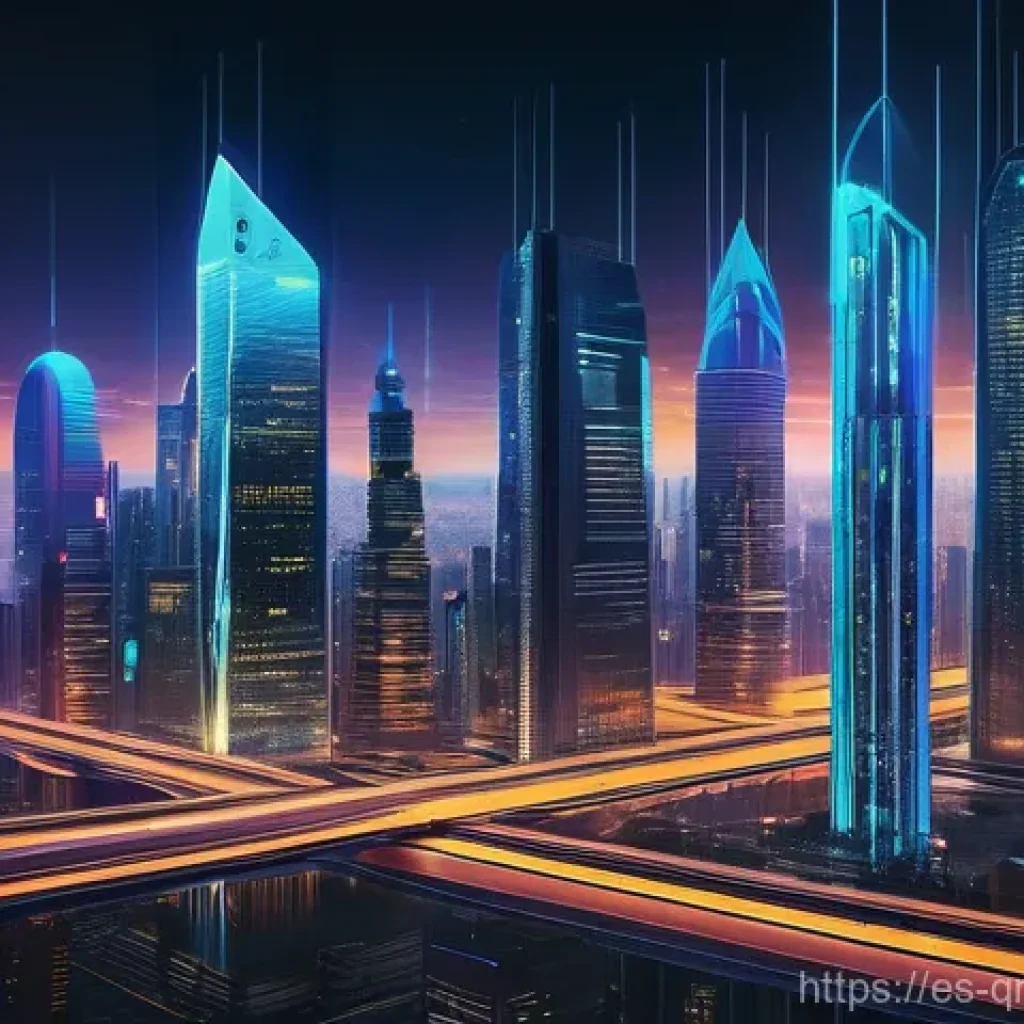 양자 컴퓨팅의 윤리적 딜레마 - **Prompt for "The Cryptographic Challenge":**
"A visually striking scene depicting a vibrant, fu...