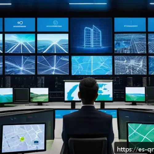 양자 컴퓨터의 산업별 성공 사례 - A futuristic logistics control room in a major Latin American city, showcasing advanced quantum comp...